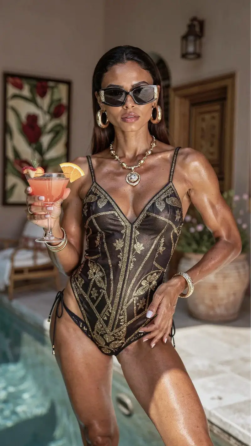 Ghost Studio Luxury Resort Beauty — beauty shot con luce dorata e styling premium