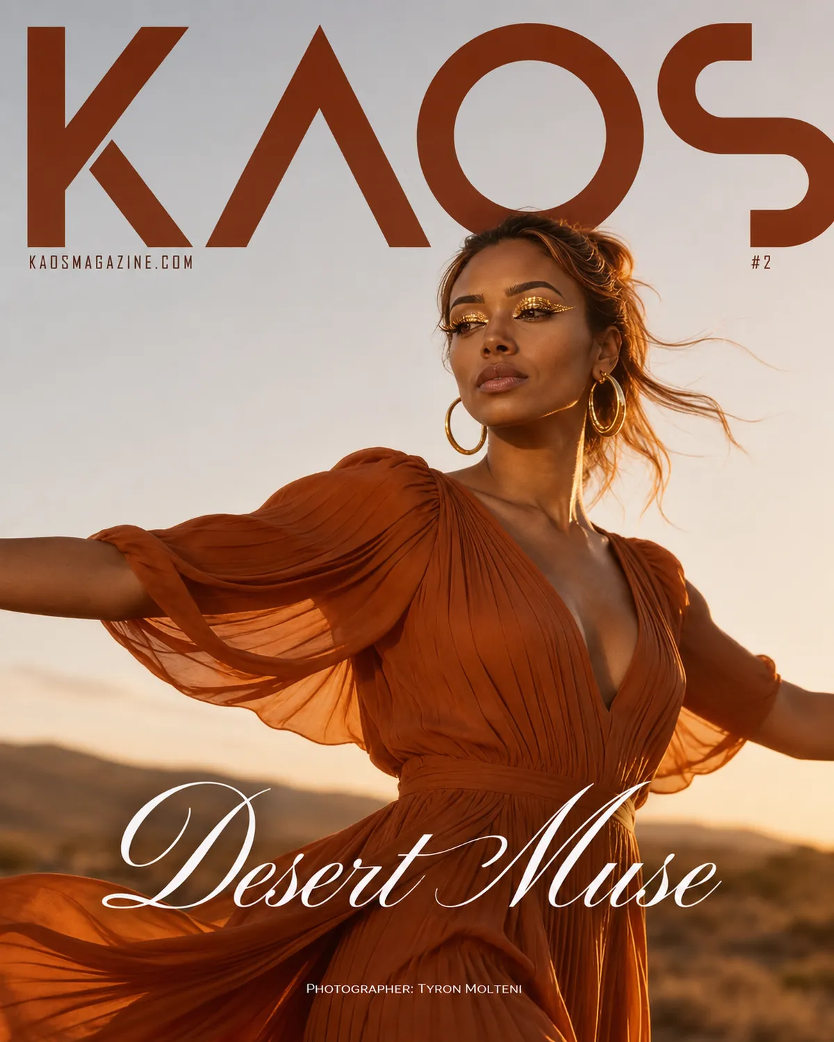 KAOS Magazine cover photography by Tyron Molteni