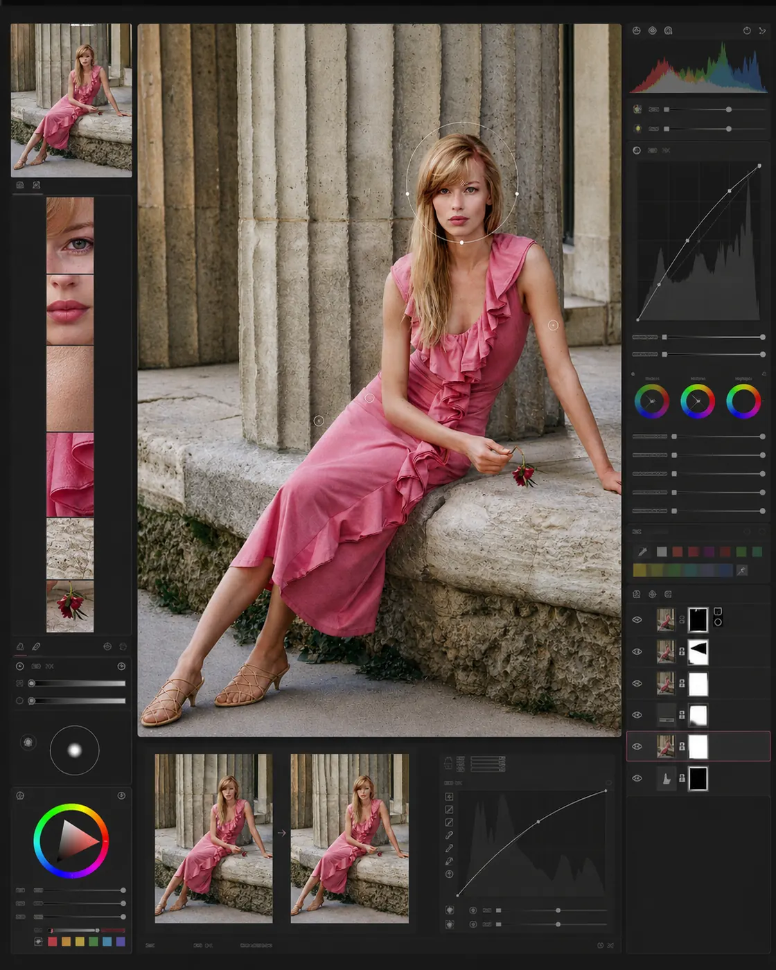 Editing & Retouch — color grading e rifinitura fotografica